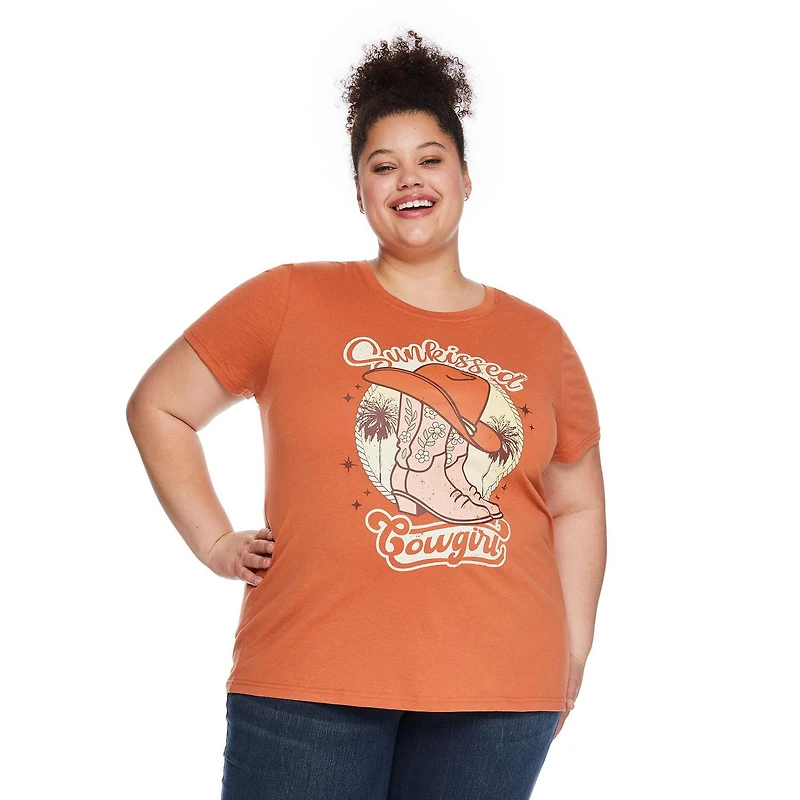 The Pink Closet Women's Plus Crew Neckline Tee