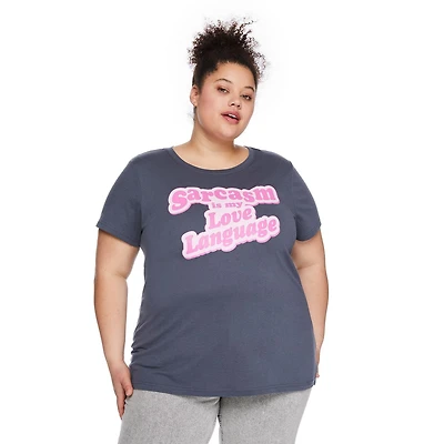 The Pink Closet Women's Plus Crew Neckline Tee
