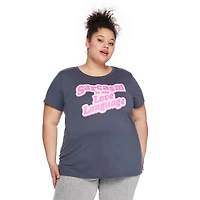 The Pink Closet Women's Plus Crew Neckline Tee