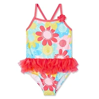 Maillot de bain imprimé avec tutu George pour petites filles