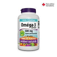 Webber Naturals® Omega-3 Pharmaceutical Grade, 500 mg