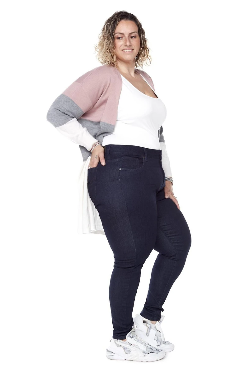 Frankie & Stella ™ Jambe étroite PLUS - Bleu Foncé 16W - 26W