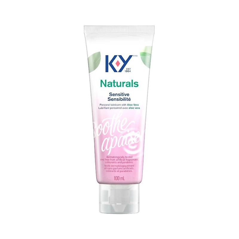 Gel K-Yᴹᴰ Naturalsᴹᴰ Sensibilité | Lubrifiant personnel à base d’eau 100 mL