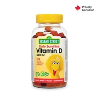 Sesame Street Daily Sunshine Vitamin D, 180 Vegetarian Gummies