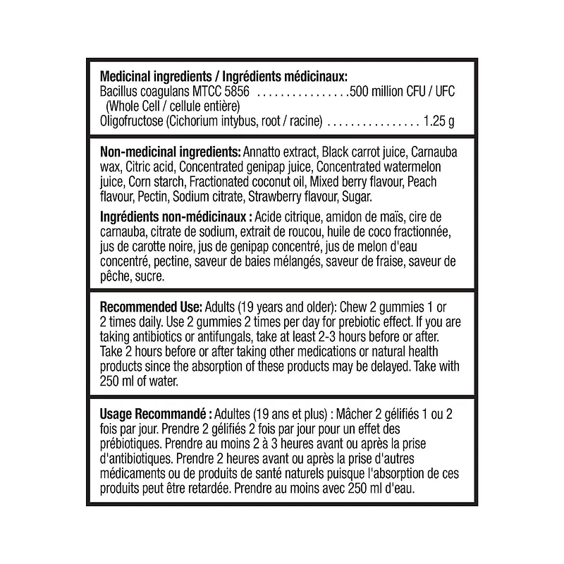 Spring Valley Probiotique+Prébiotique, 500 Million UFC