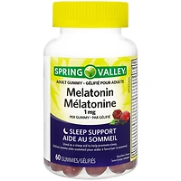 Spring Valley Mélatonine, 1 mg 60 Gélifiés
