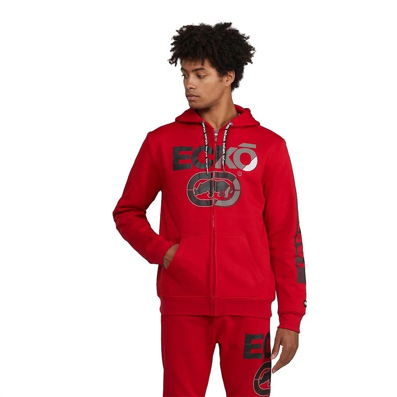 Ecko Men’s Final Score Zip-Up Fleece Hoodie