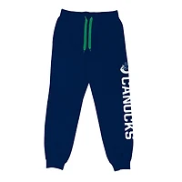 NHL Mens Vancouver Canucks Side Printed Jogger Sweat Pants