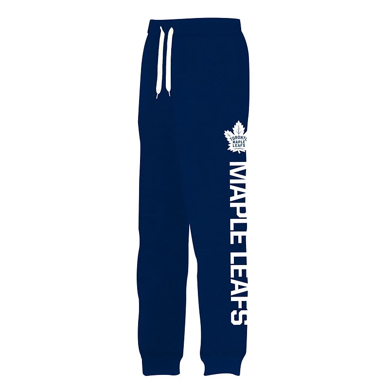 NHL Mens Toronto Maple Leafs Side Printed Jogger Sweat Pants