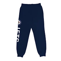 NHL Mens Winnipeg Jets Side Printed Jogger Sweat Pants