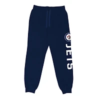 NHL Mens Winnipeg Jets Side Printed Jogger Sweat Pants