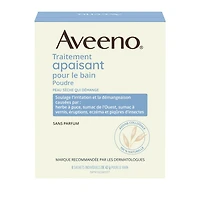Traitement apaisant pour le bain Aveeno, eczéme, soulagement de la sécheresse cutanée, bain à l'avoine colloïdale, nettoyant, sans parfum 8 x 42 g