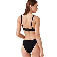 Captiva Women's Classic Textured Bikini Swim Bottoms