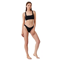Captiva Women's Classic Textured Bikini Swim Bottoms