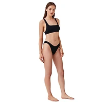 Captiva Women's Classic Textured Bikini Swim Bottoms