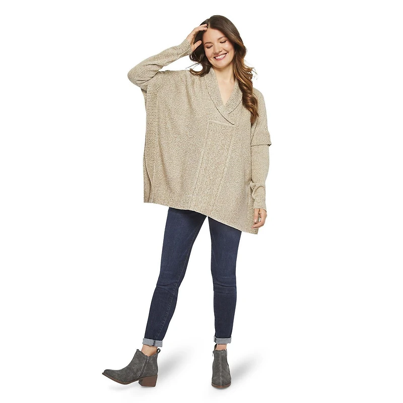 Poncho à manches longues George pour femmes