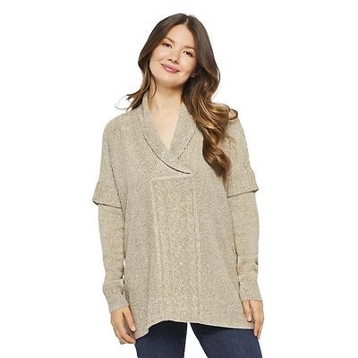 Poncho à manches longues George pour femmes