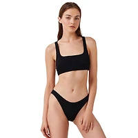 Captiva Women's Classic Textured Bikini Swim Bottoms