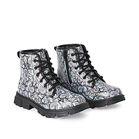 Justice Girls' Combat Boots, Wide Width Sizes 11-3