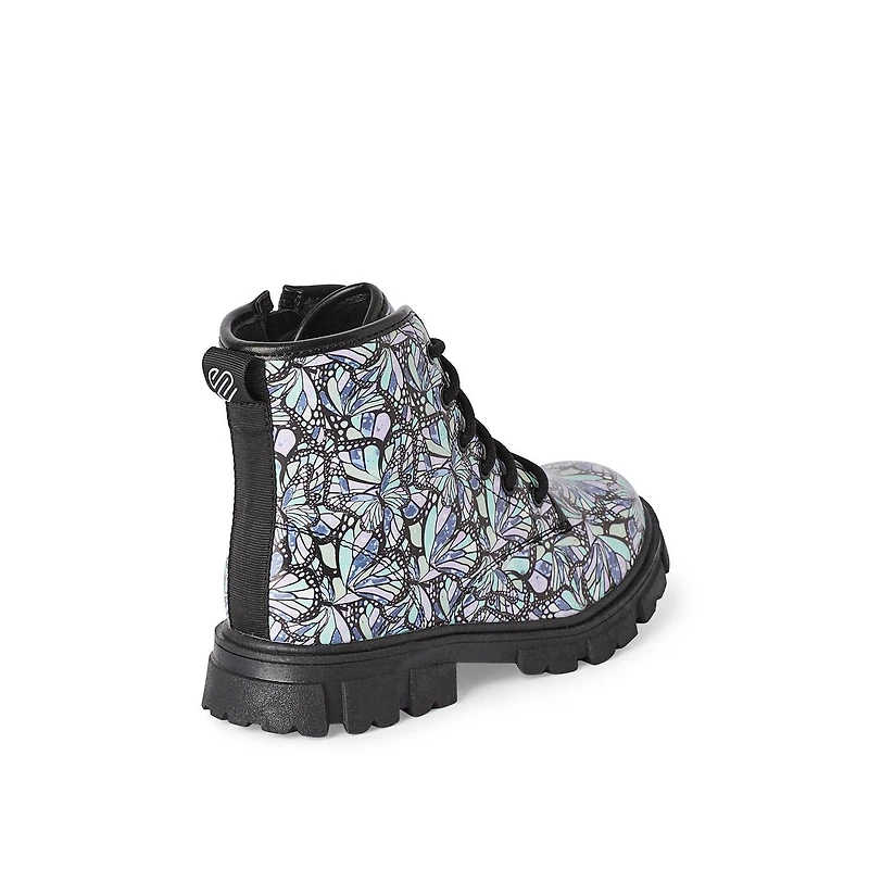 Justice Girls' Combat Boots, Wide Width Sizes 11-3