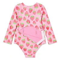 George Toddler Girls' Adaptive Rash Guard 1-Piece
