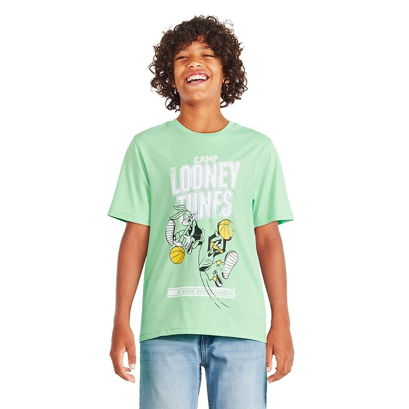 T-shirt à manches courtes Looney Tunes pour garçons Tailles TP–TG