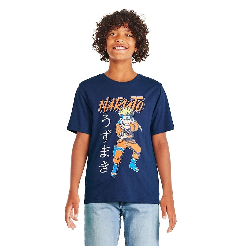 Naruto Boys' Short Sleeve Tee, Sizes XS-XL