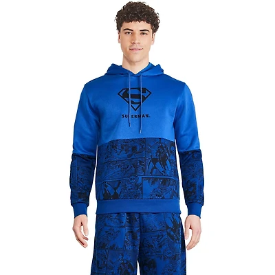 Haut à capuchon en molleton Superman pour hommes Tailles P-TG