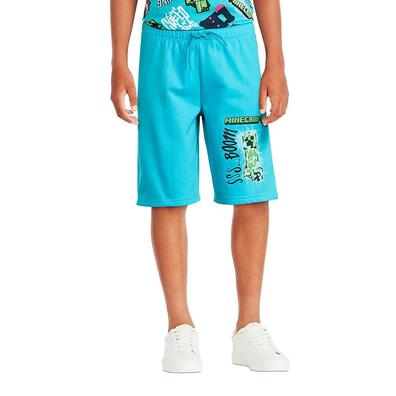 Short en molleton Minecraft pour garçons