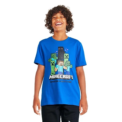 Minecraft Boys' Short Sleeve Tee, Sizes XS-XL