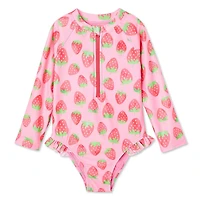 Maillot de bain 1 pièce à volants George pour petites filles