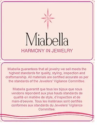 Miabella 10-1/3 Carat T.G.W. White Topaz Rose Rhodium-Plated Sterling Silver Swirl 3-Piece Ring, Pendant and Earrings Set, 18"