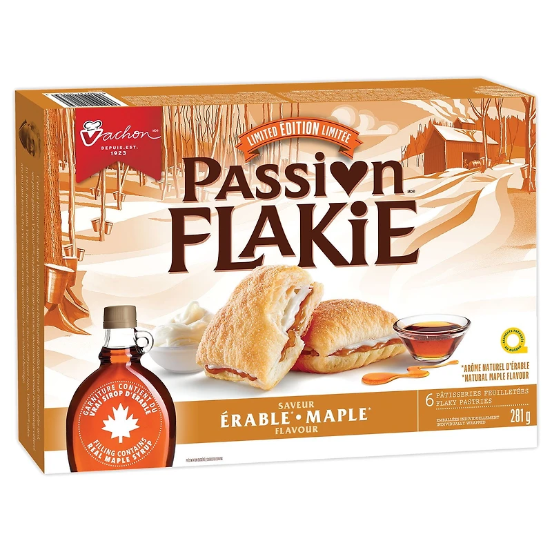 Pâtisseries feuilletées Passion Flakieᴹᴰ à l’érable de Vachonᴹᴰ 281 g