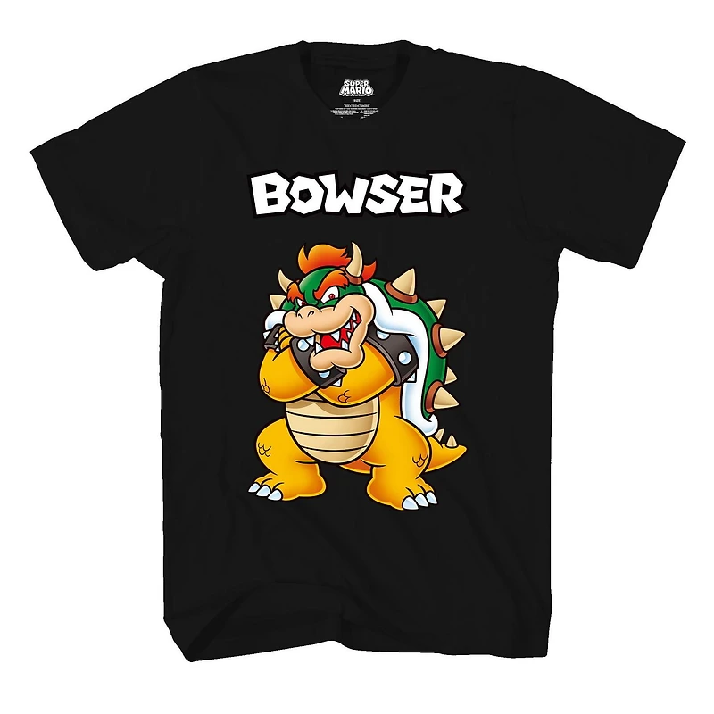 Super Mario Boys Combo Bowser T-Shirt Manche Courte