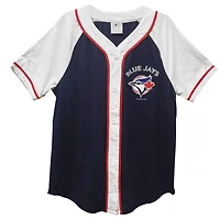 T-shirt à encolure V et à manches courtes Baseball de Toronto Blue Jays pour femmes