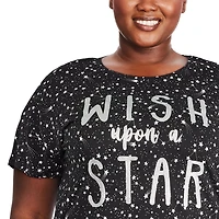 Chemise de nuit à encolure ras du cou George Plus pour femmes