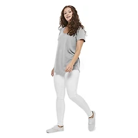 T-shirt chiné à encolure dégagée George pour femmes