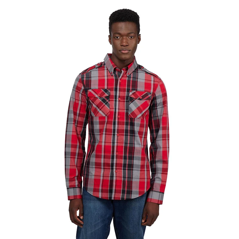 ECKO UNLTD Men’s State Longsleeve Woven Shirt
