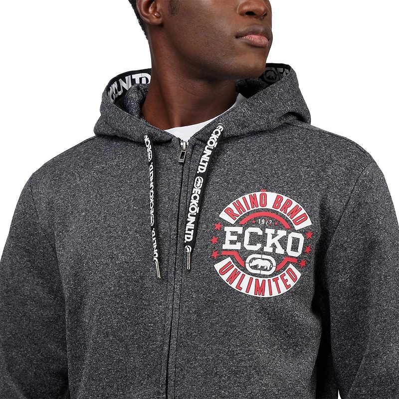 ECKO UNLTD - Sweat à capuche zippé en sergé pour hommes