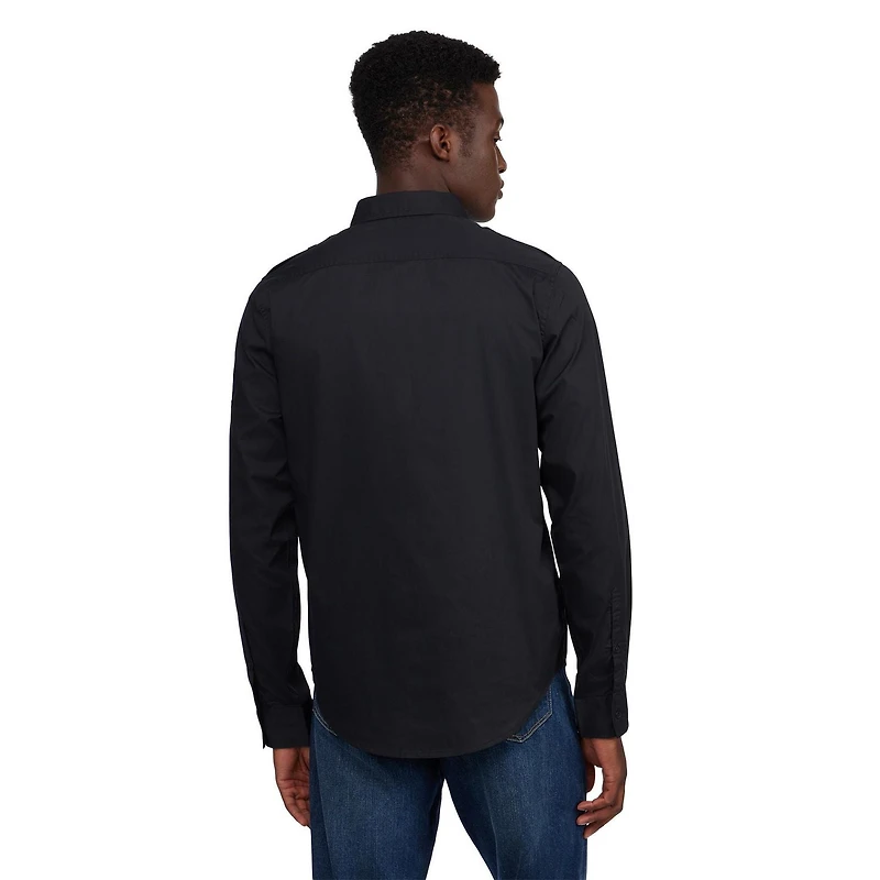 ECKO UNLTD Bouton militaire solide à manches longues pour hommes