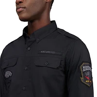 ECKO UNLTD Men’s Solid Military Button Up Longsleeve