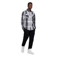 ECKO UNLTD chemise tissée solide à manches longues pour hommes