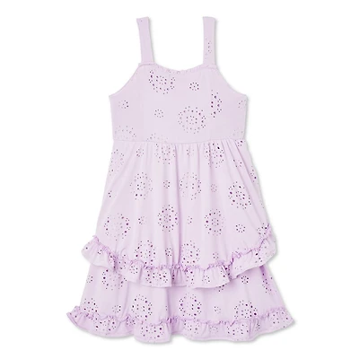 Robe étagée à œillets Justice pour filles