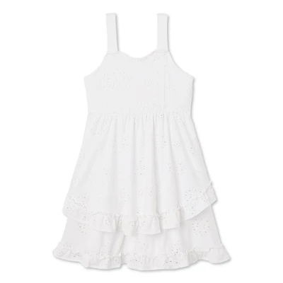 Robe étagée à œillets Justice pour filles