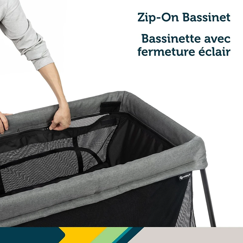 Safety 1st Dream & Go 3-In-1 Travel Crib, Playard & Bassinet