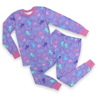 Barbie Ensemble pyjama 2 pièce thermique à manche longue pour fille