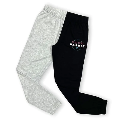 Barbie Jogger pour fille avec élastique à la taille et aux chevilles.