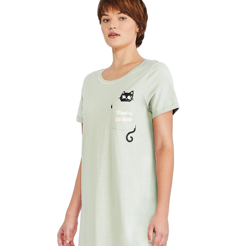 George Women's Rolled Sleeve Nightshirt