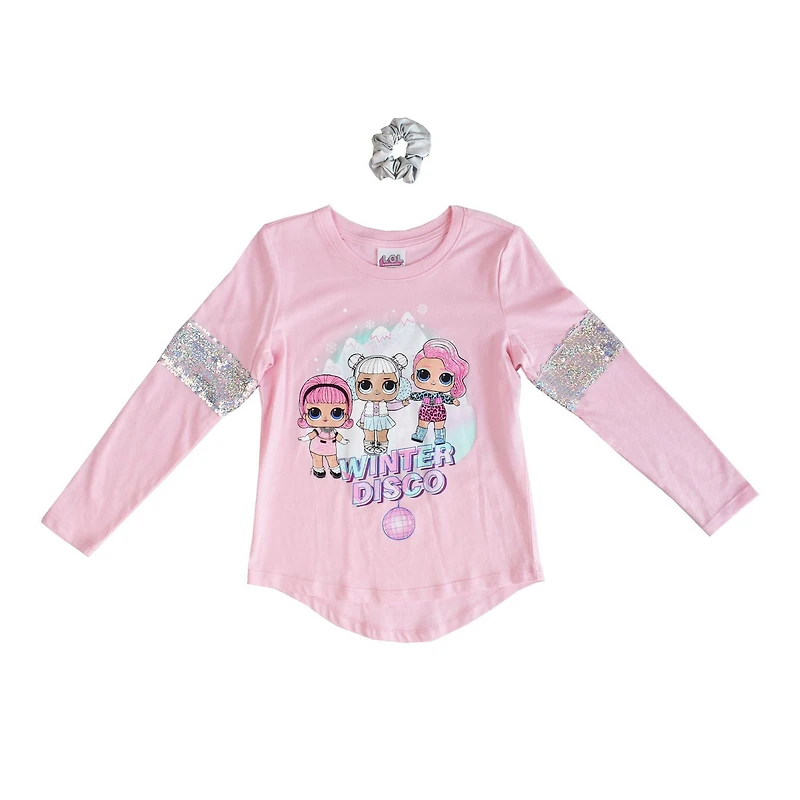 Filles L.O.L SURPRISE ! Sweat-shirt à manches longues disco d'hiver