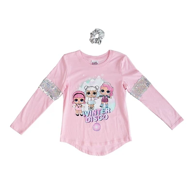 Filles L.O.L SURPRISE ! Sweat-shirt à manches longues disco d'hiver